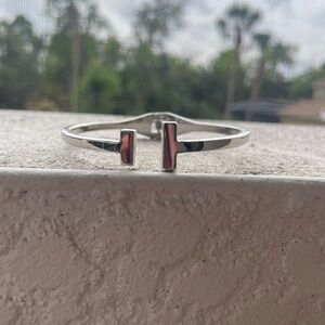 Silver T-Bar Bracelet